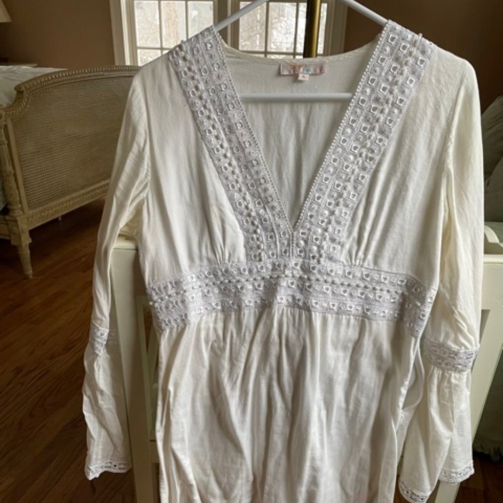 detailed but basic white dress